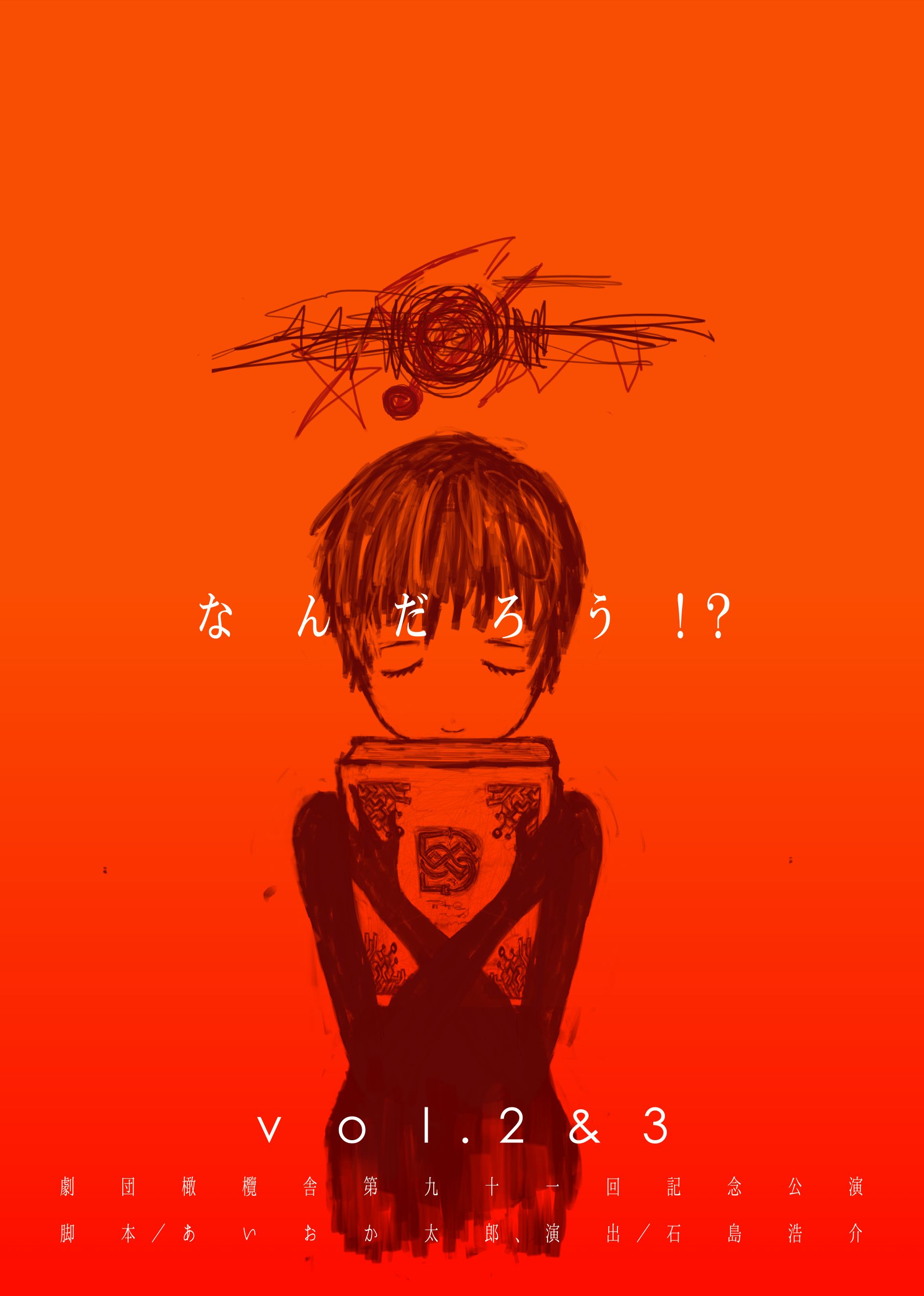 『なんだろう vol. 2 ＆ 3』のポスター表面