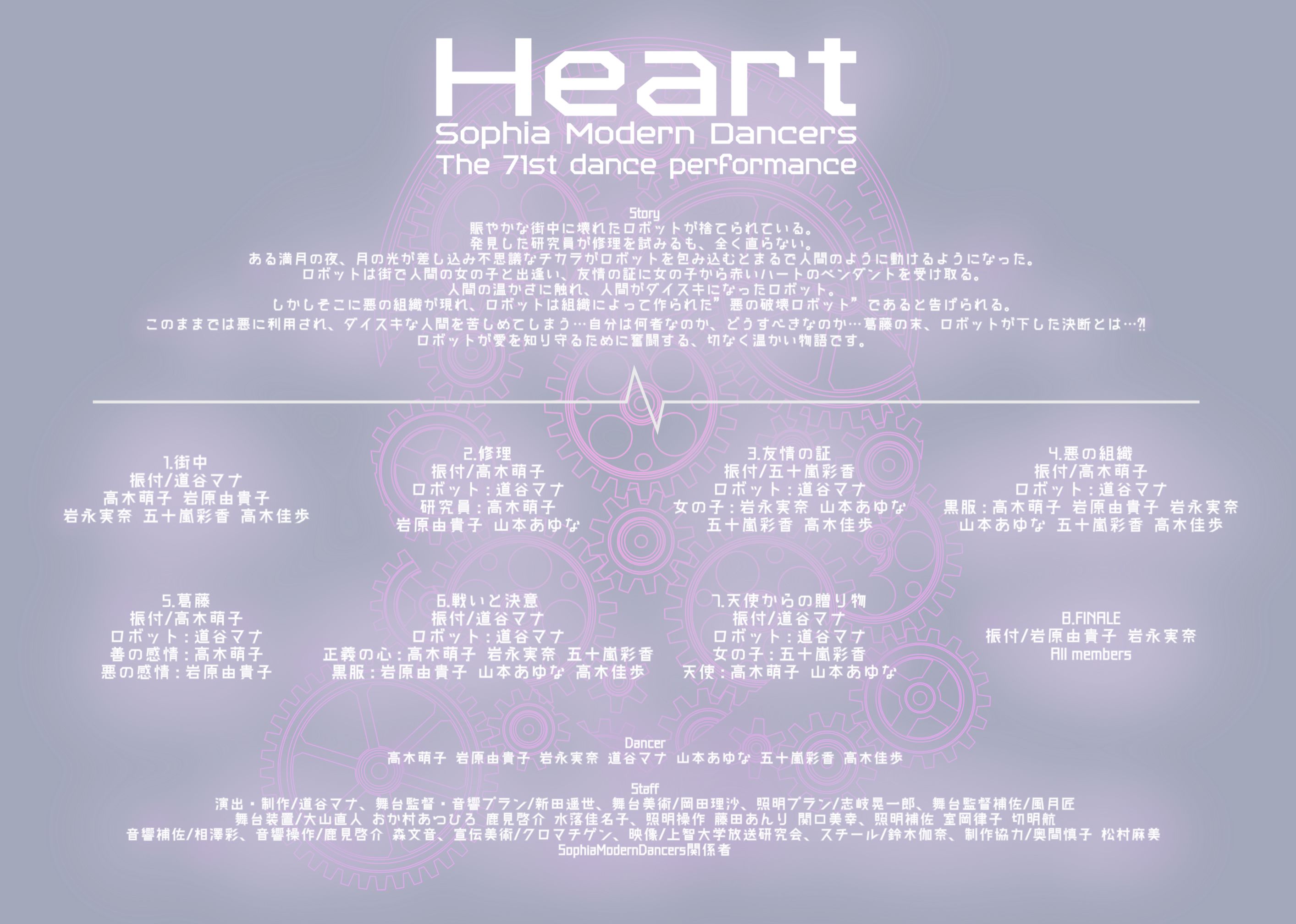 『Heart』のパンフレット見開き